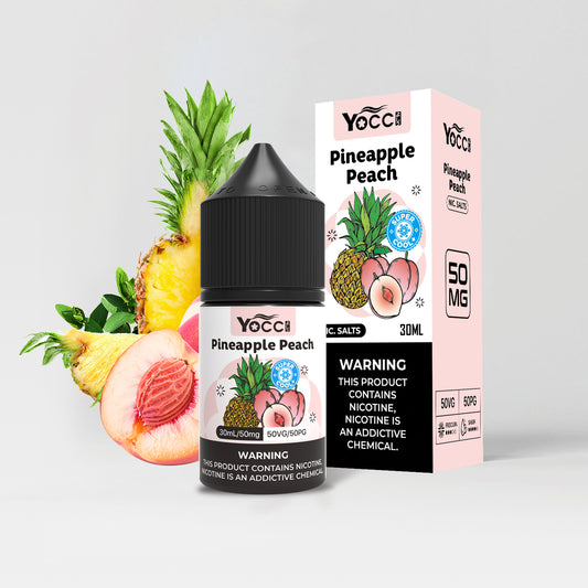 YOCCよしっ Pineapple Peach 50mg Nic Salt E-Liquid (30ml)