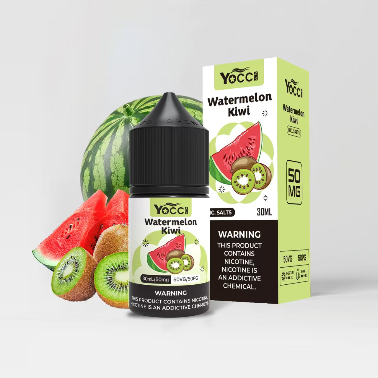 YOCCよしっ Watermelon Kiwi 50mg Nic Salt E-Liquid (30ml)