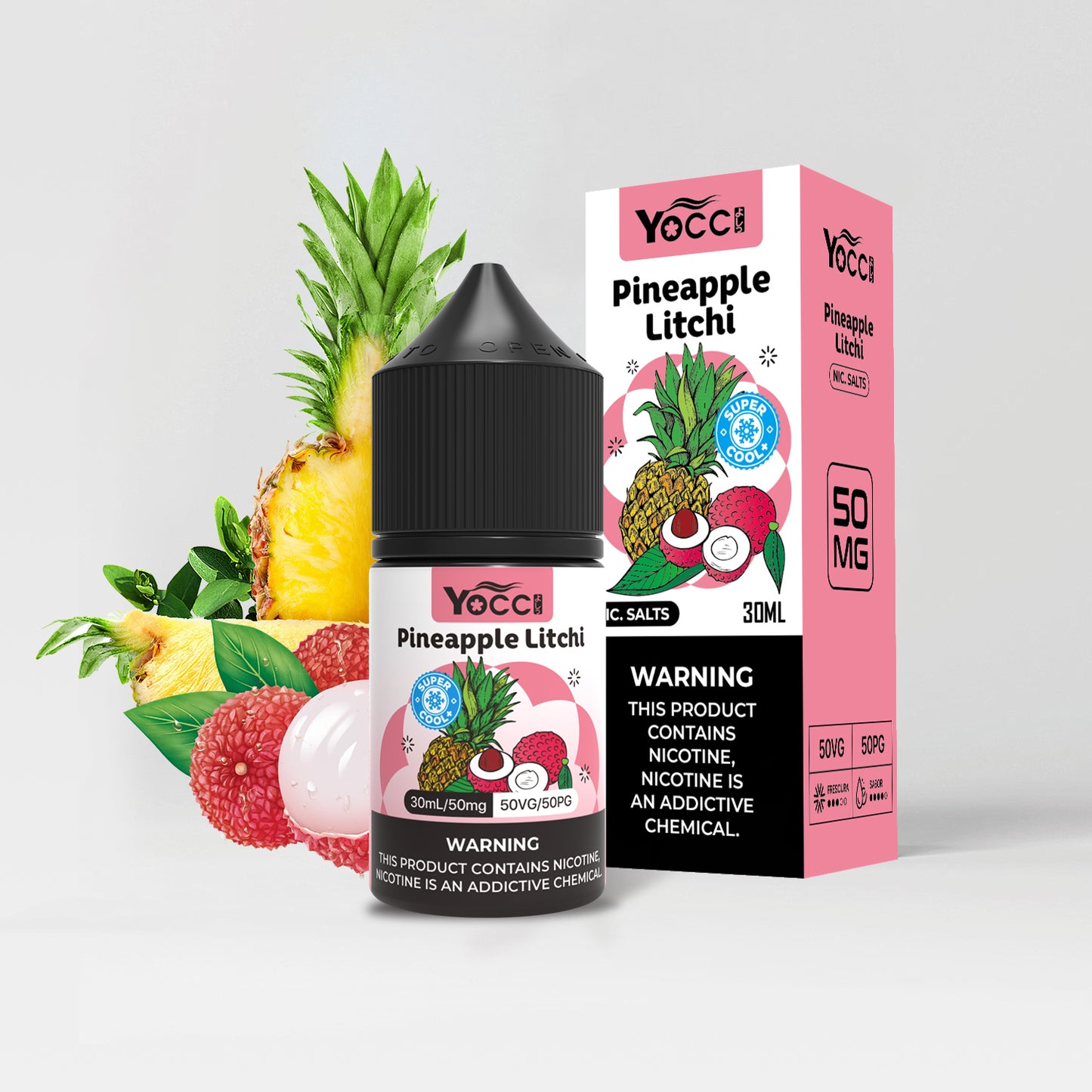 YOCCよしっ Pineapple Litchi 50mg Nic Salt E-Liquid (30ml)